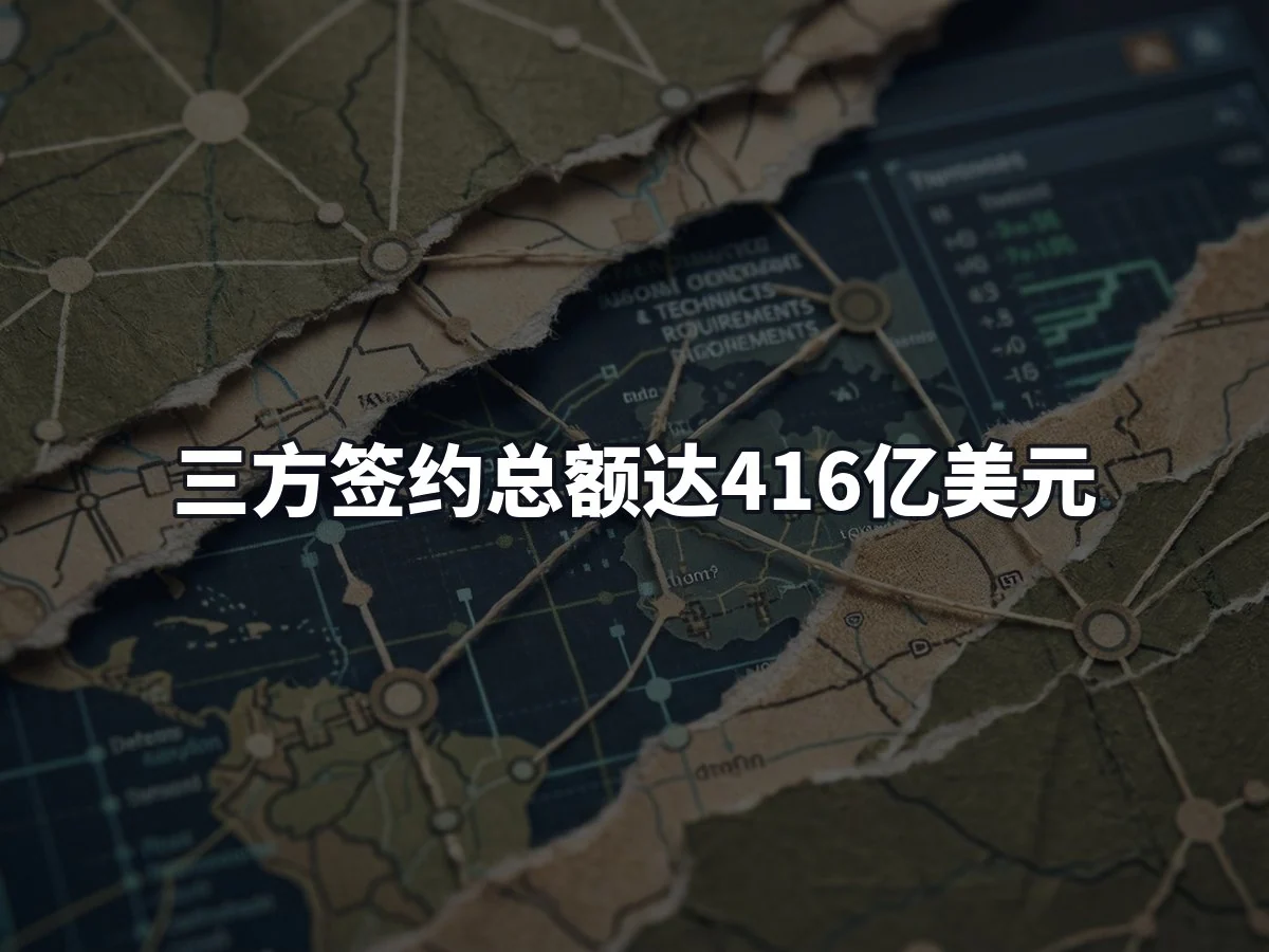 三方签约总额达416亿美元