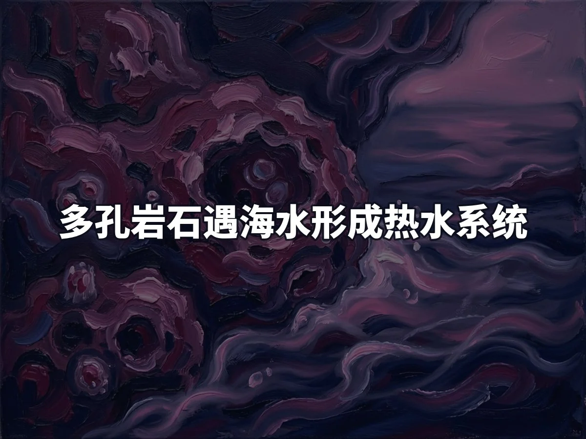 多孔岩石遇海水形成热水系统