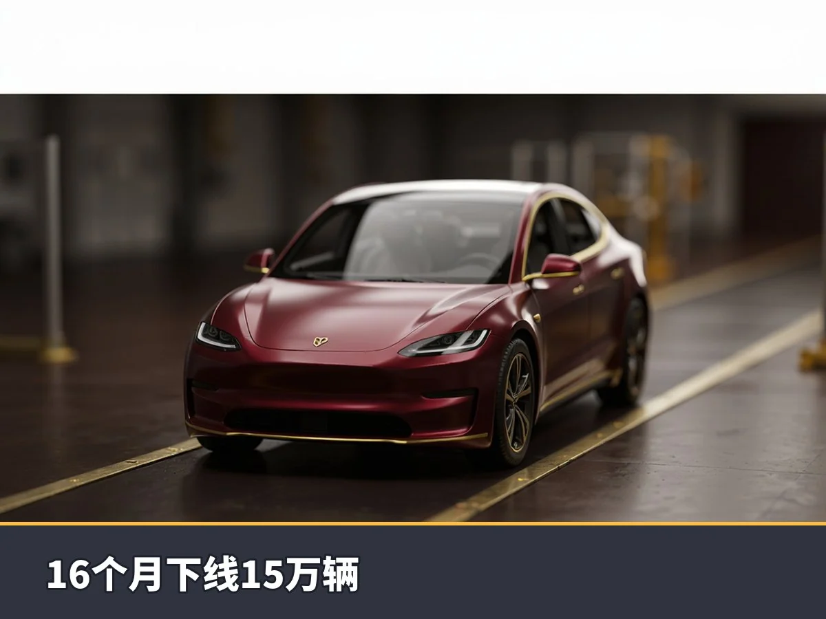 16个月下线15万辆