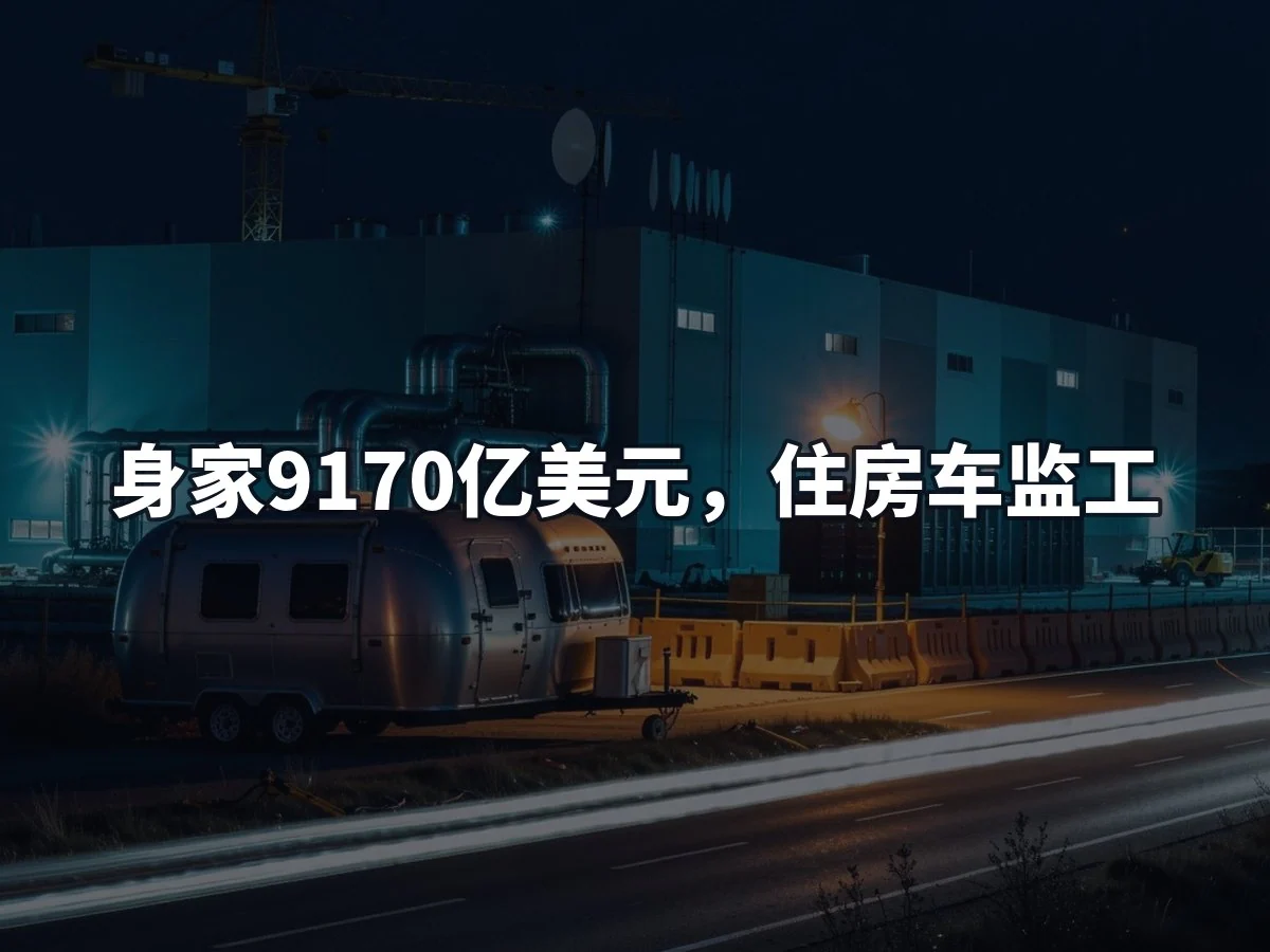 身家9170亿美元,住房车监工