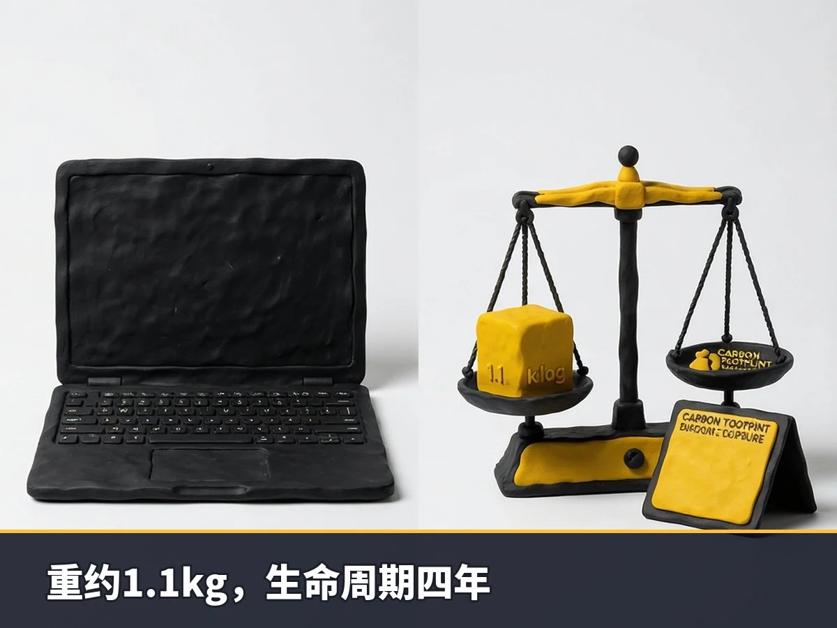 重约1.1kg,生命周期四年