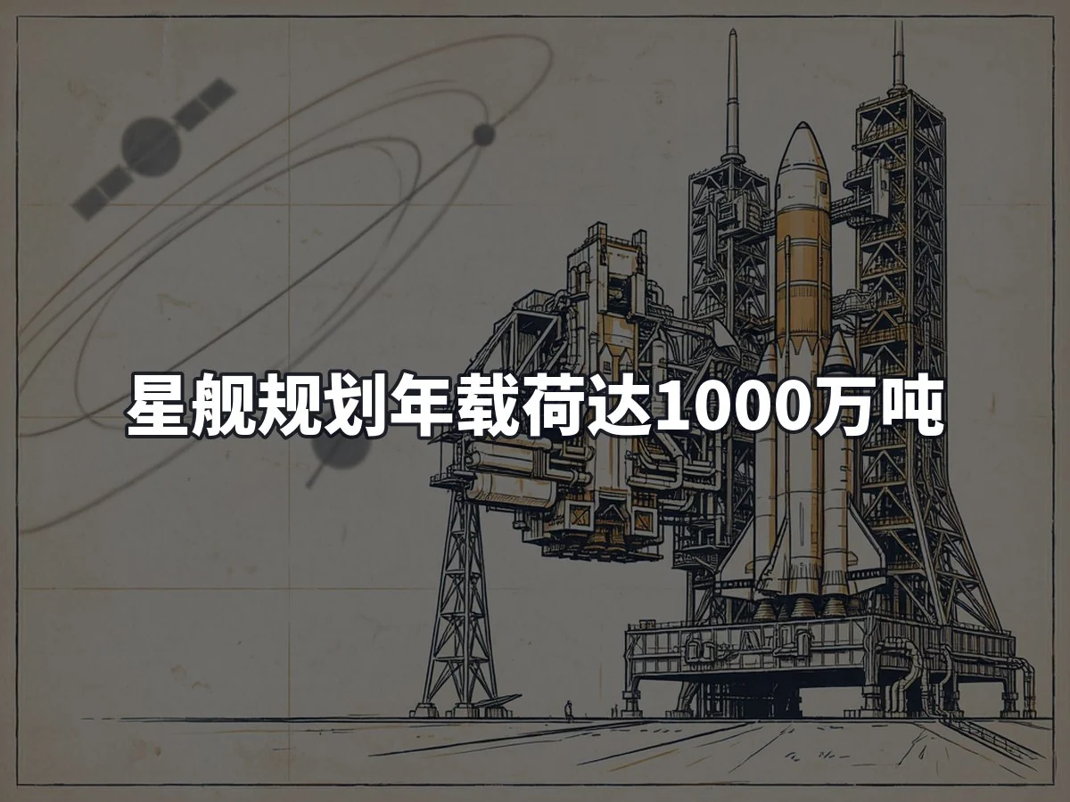 星舰规划年载荷达1000万吨