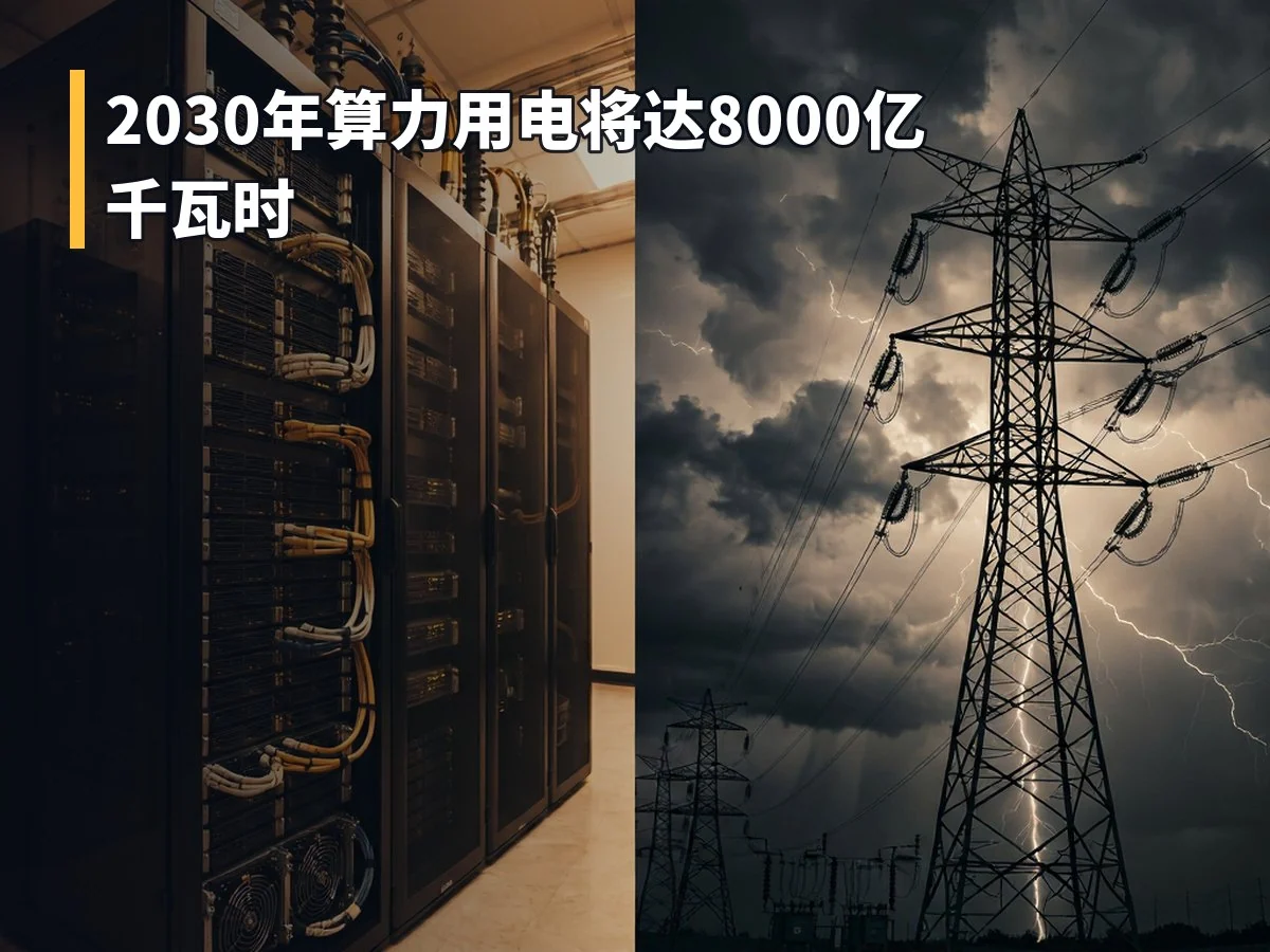 2030年算力用电将达8000亿千瓦时