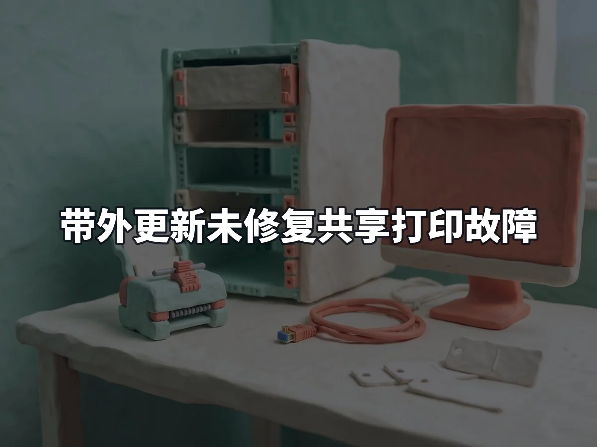 带外更新未修复共享打印故障