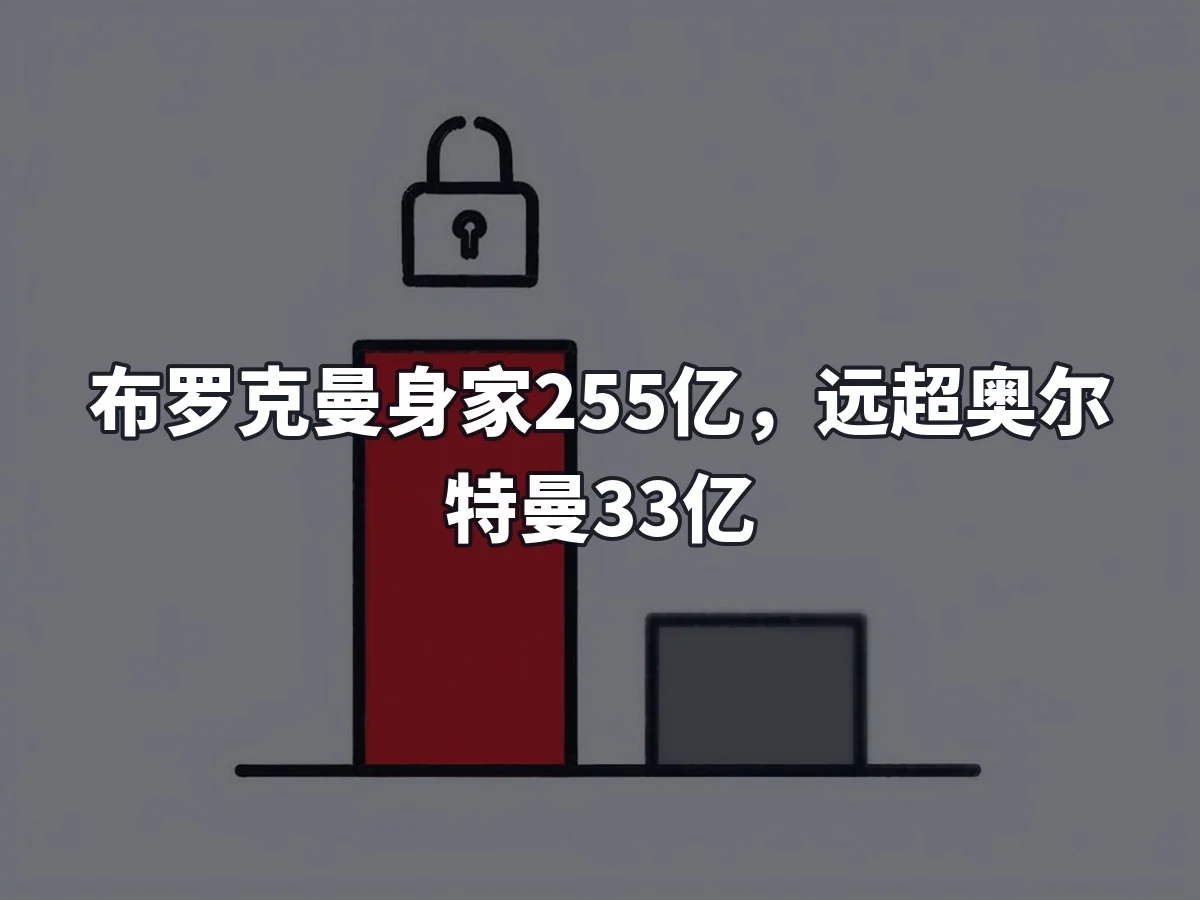 布罗克曼身家255亿，远超奥尔特曼33亿