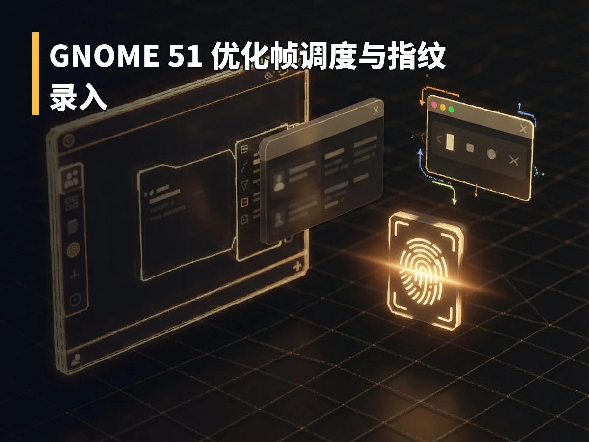GNOME 51 优化帧调度与指纹录入