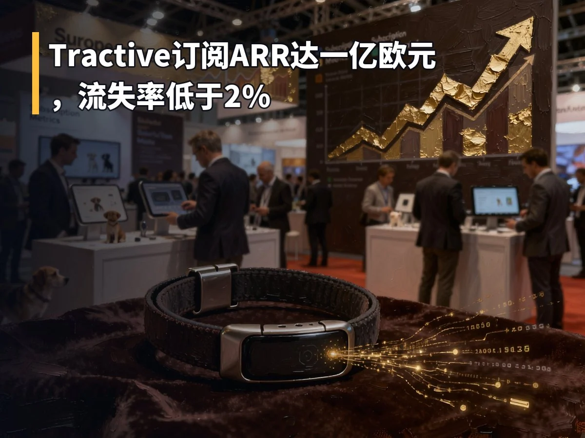Tractive订阅ARR达一亿欧元，流失率低于2%