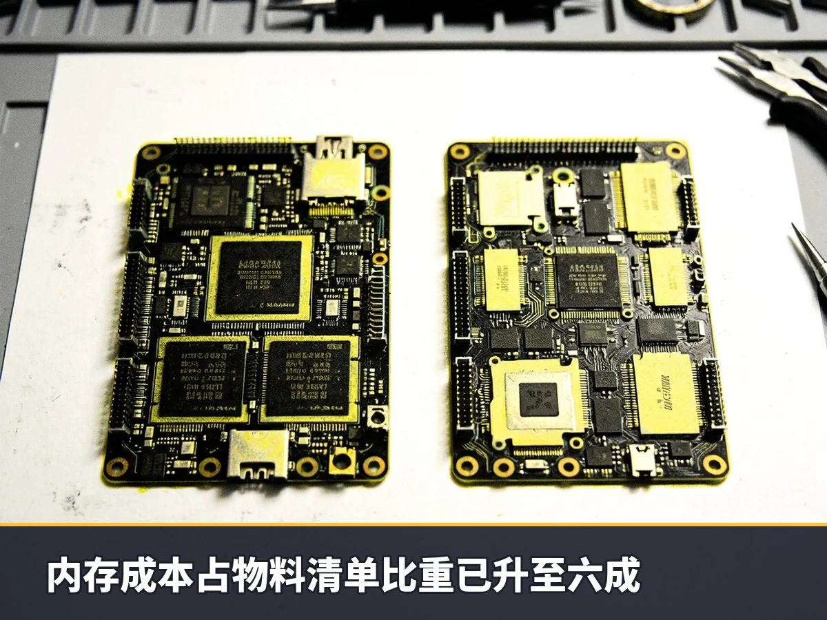 内存成本占物料清单比重已升至六成