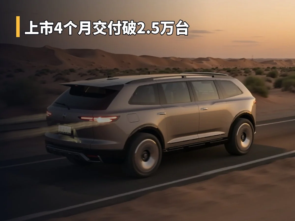 上市4个月交付破2.5万台