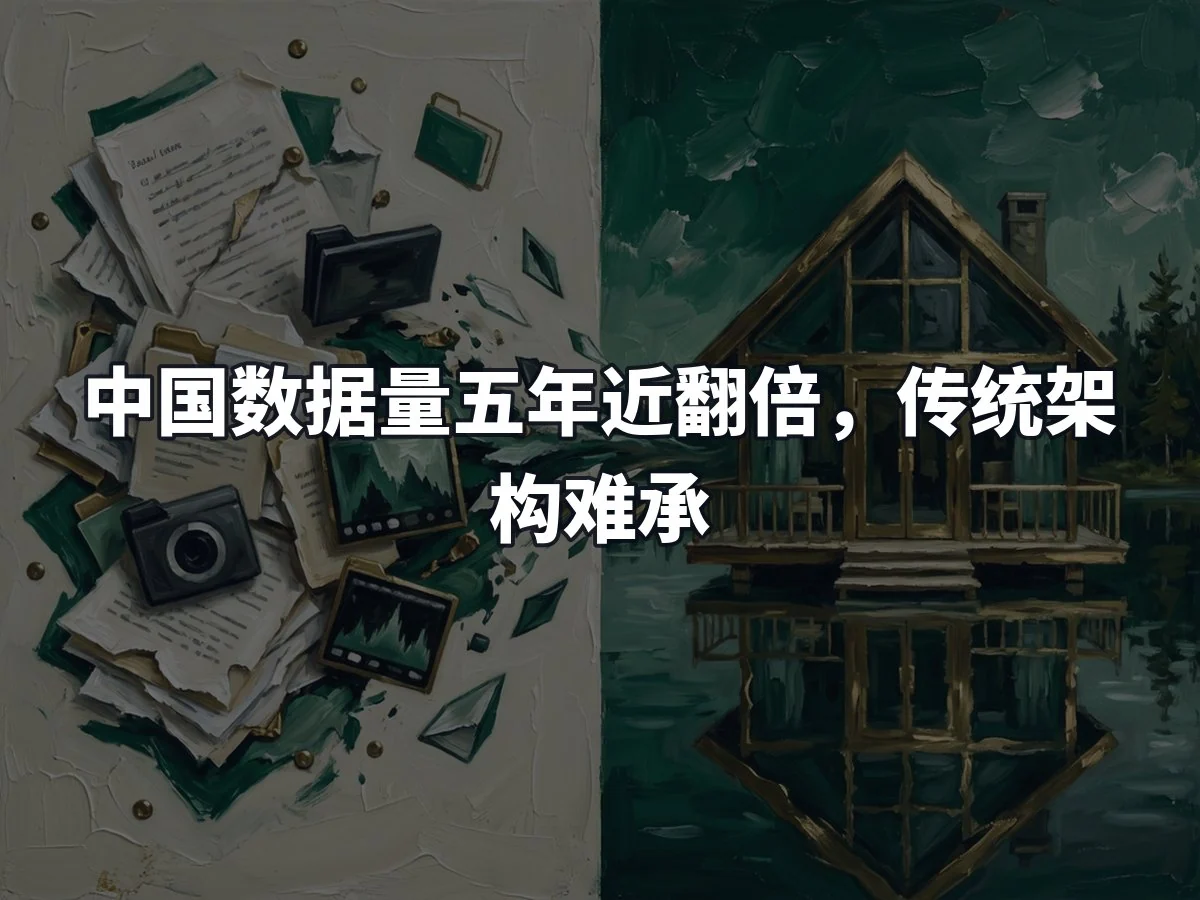 中国数据量五年近翻倍,传统架构难承