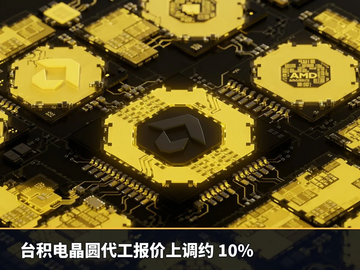 台积电晶圆代工报价上调约 10%