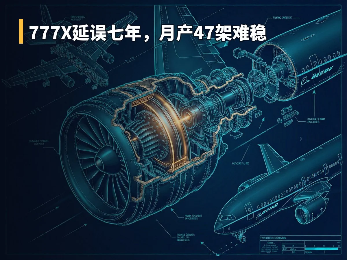 777X延误七年，月产47架难稳