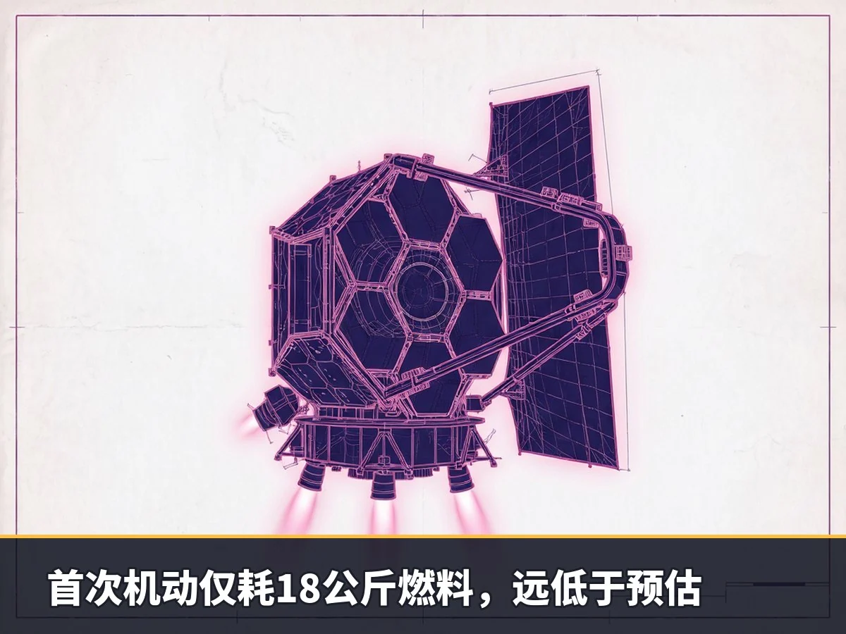 首次机动仅耗18公斤燃料,远低于预估