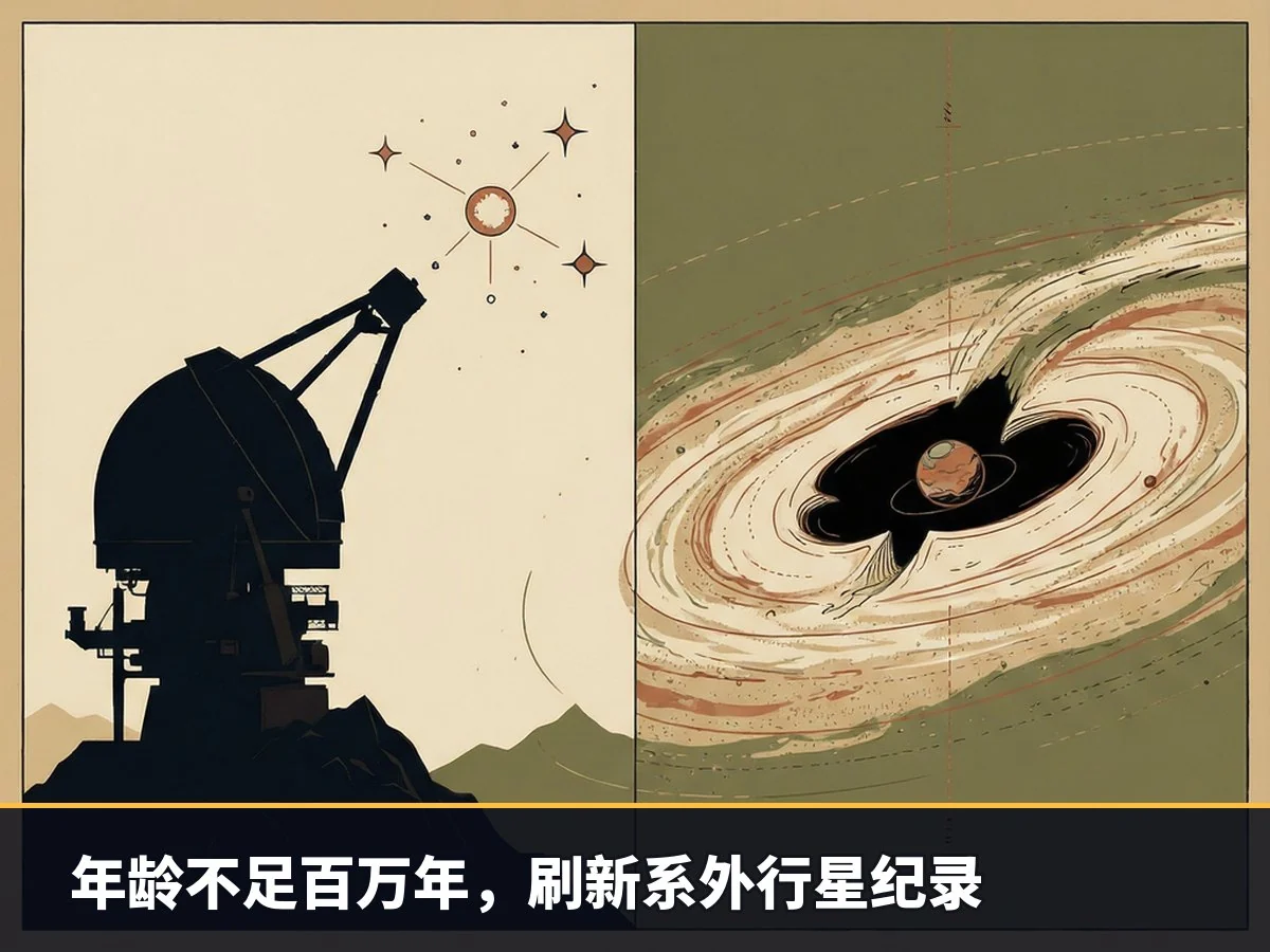 年龄不足百万年，刷新系外行星纪录