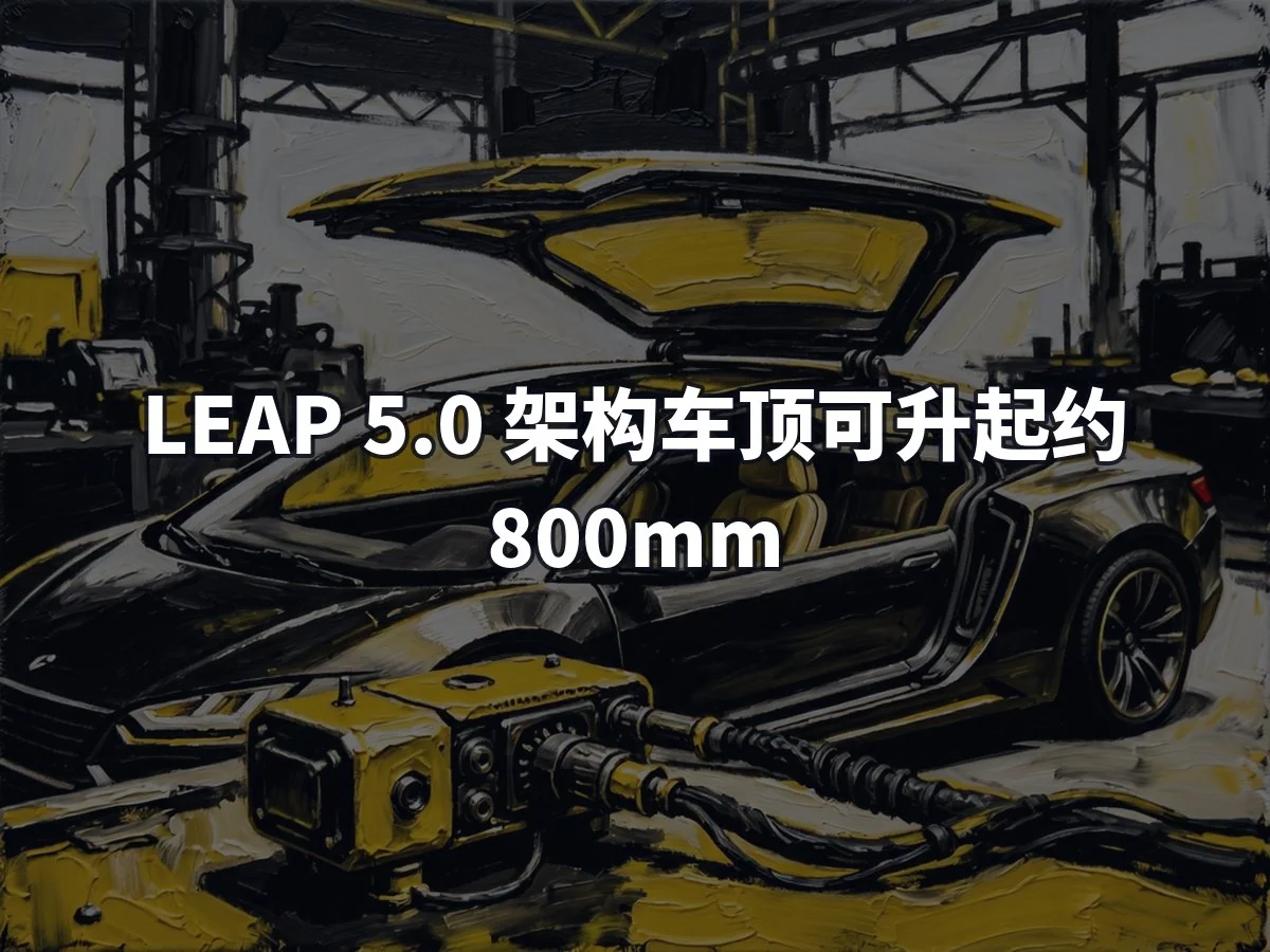 LEAP 5.0 架构车顶可升起约 800mm