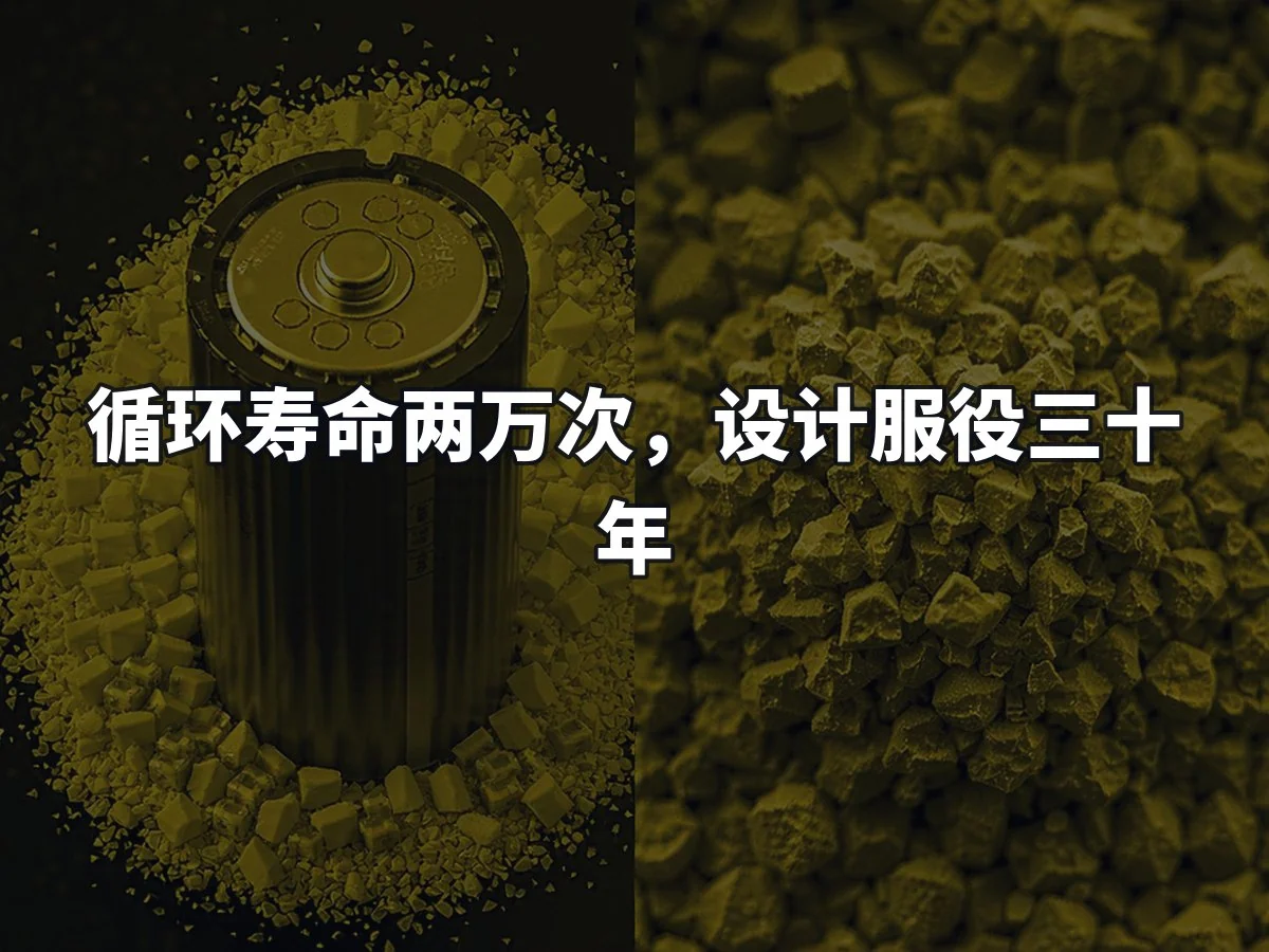 循环寿命两万次,设计服役三十年