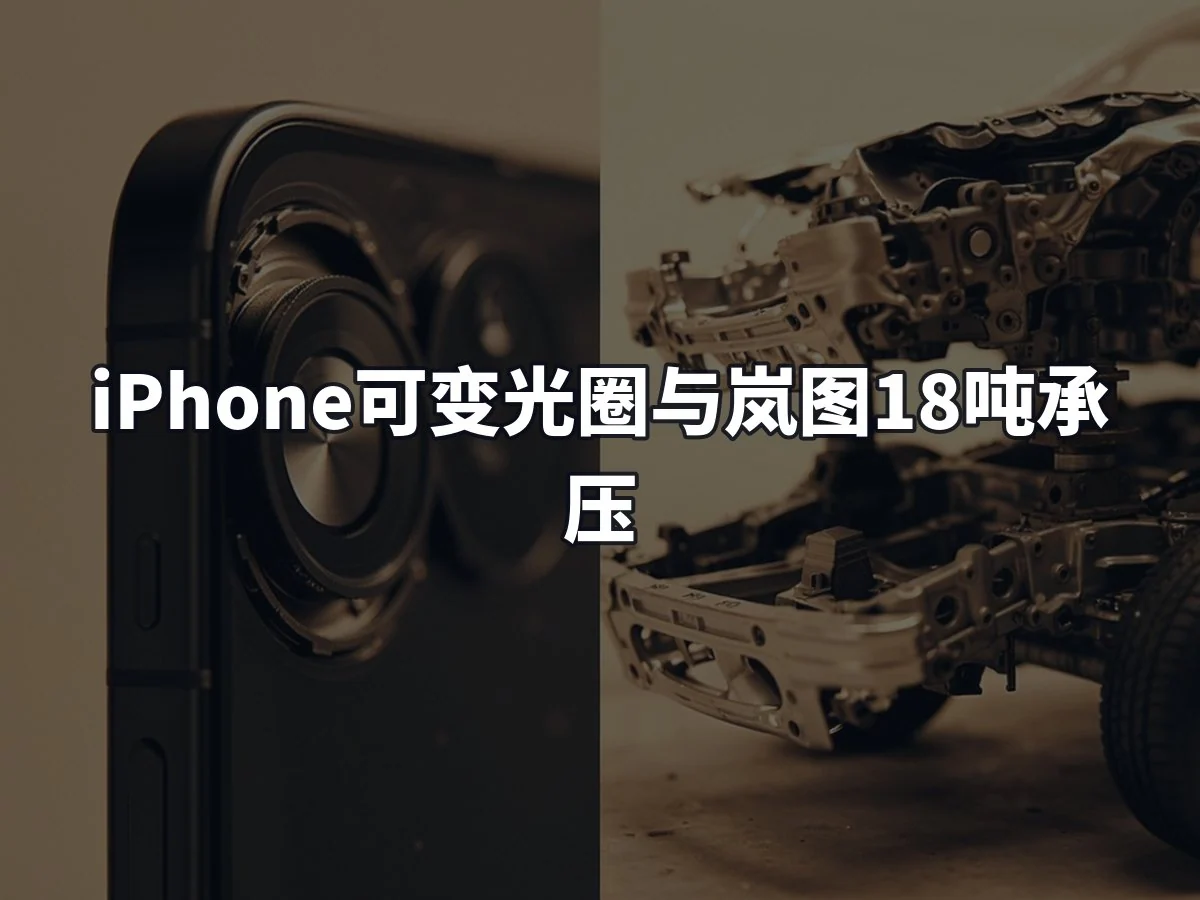 iPhone可变光圈与岚图18吨承压