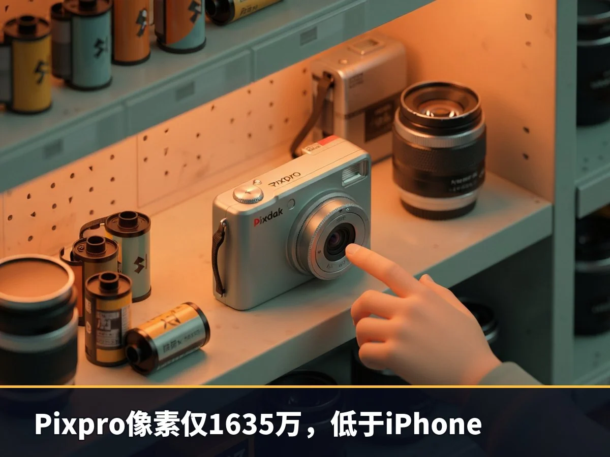 Pixpro像素仅1635万,低于iPhone
