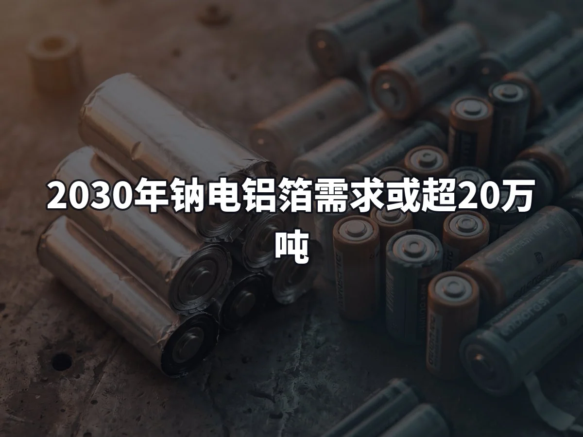 2030年钠电铝箔需求或超20万吨