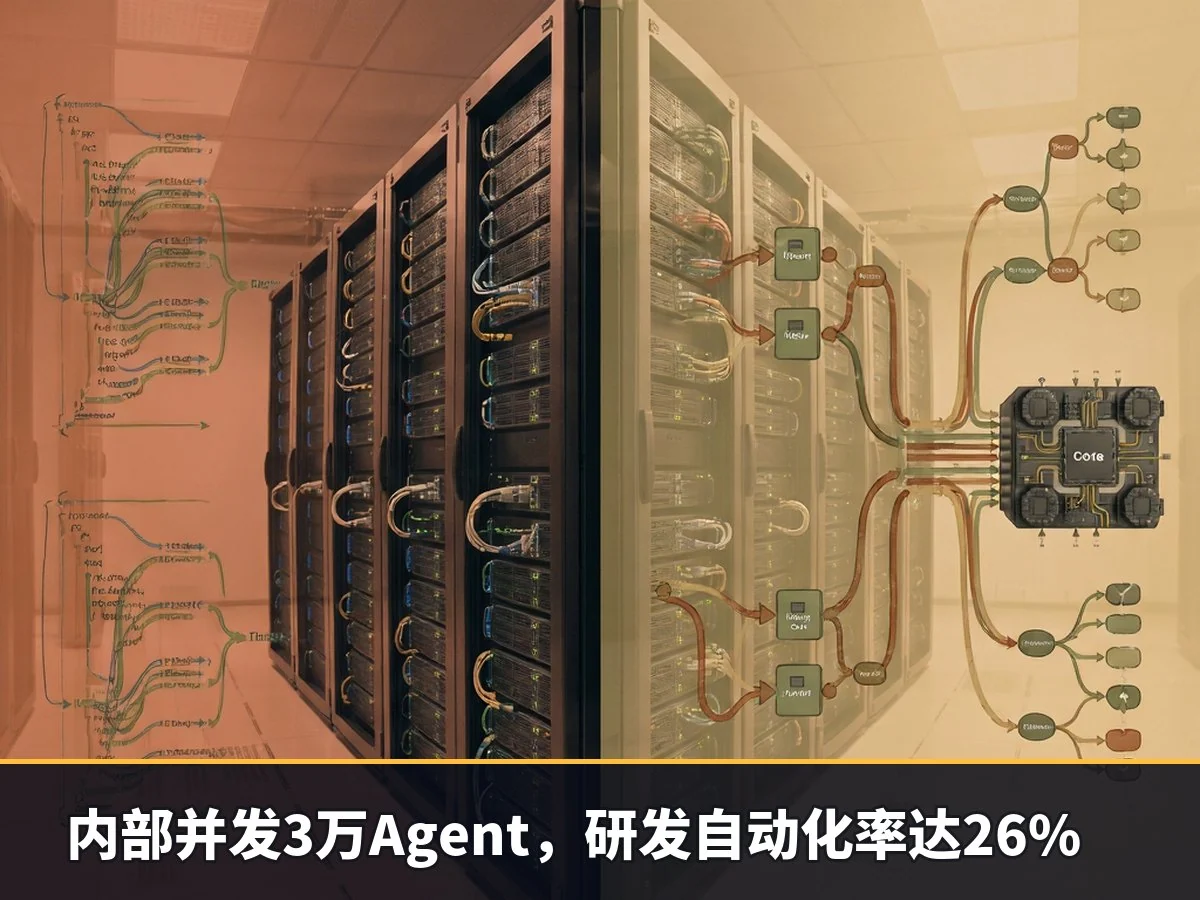 内部并发3万Agent，研发自动化率达26%