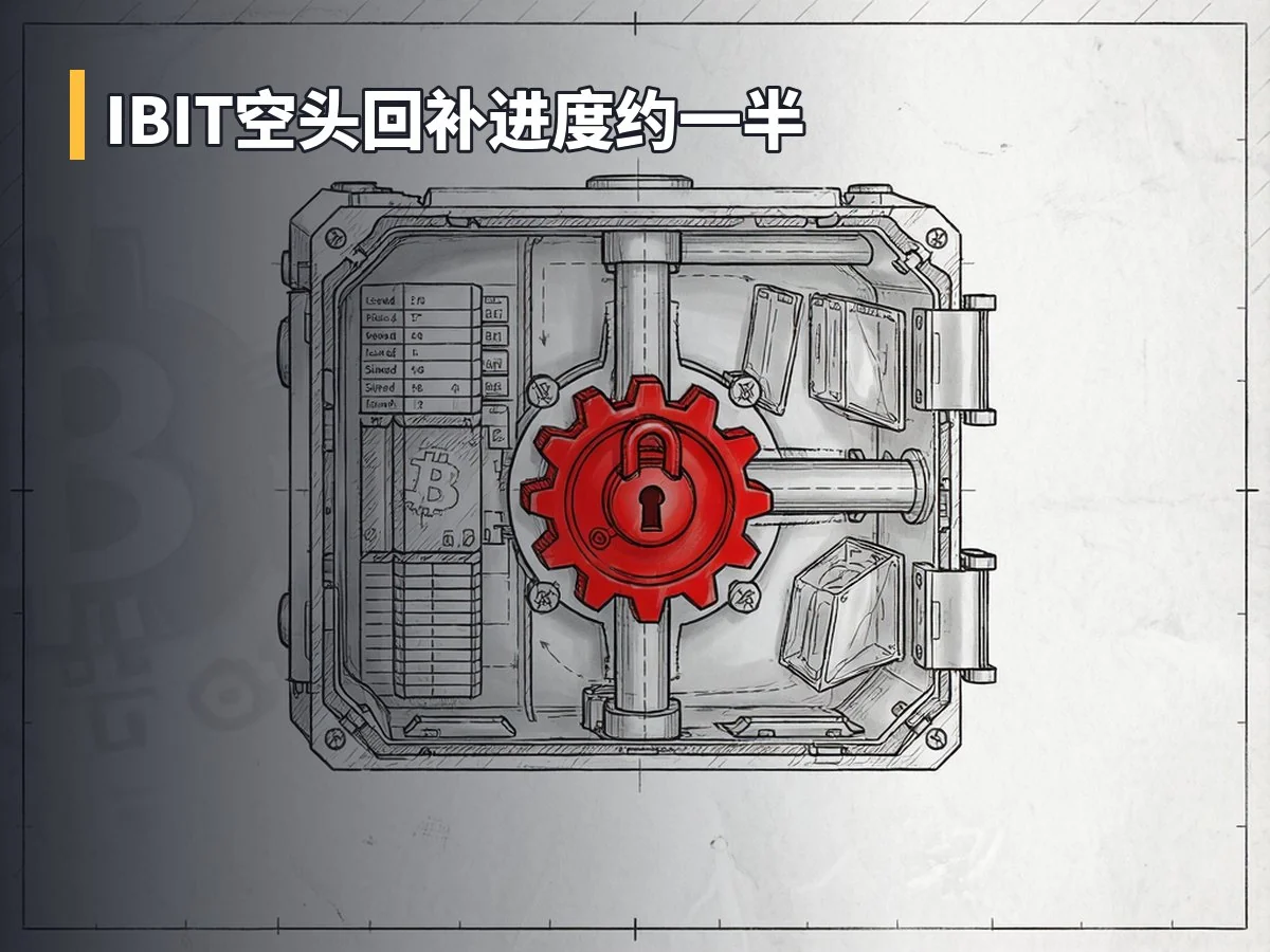 IBIT空头回补进度约一半