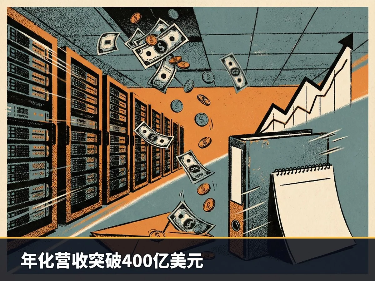 年化营收突破400亿美元