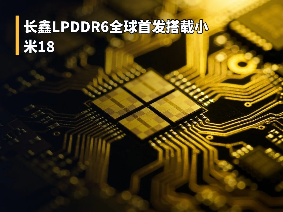 长鑫LPDDR6全球首发搭载小米18