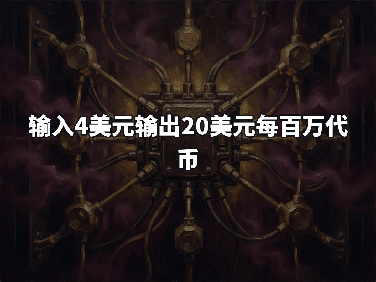 输入4美元输出20美元每百万代币
