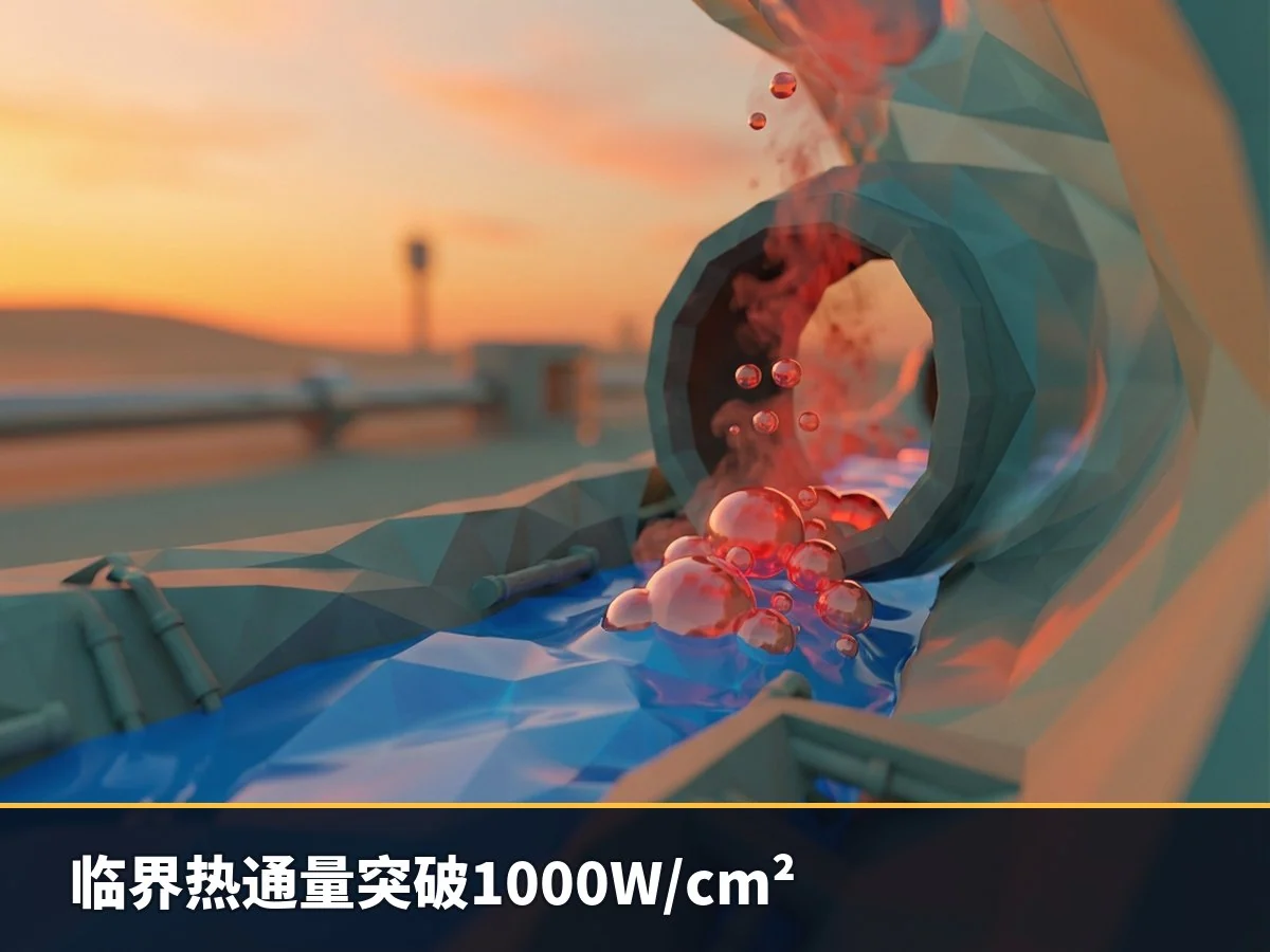 临界热通量突破1000W/cm²