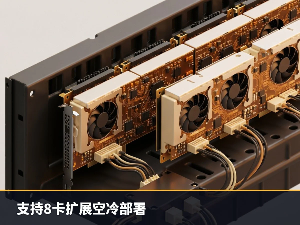 支持8卡扩展空冷部署