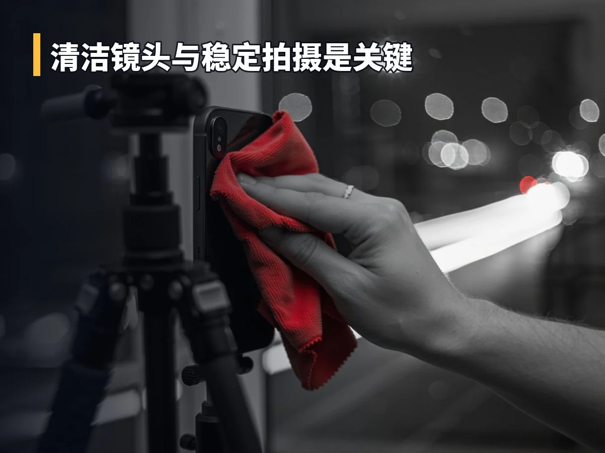 清洁镜头与稳定拍摄是关键