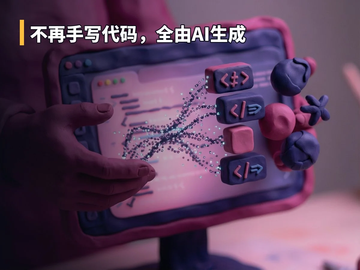 不再手写代码，全由AI生成