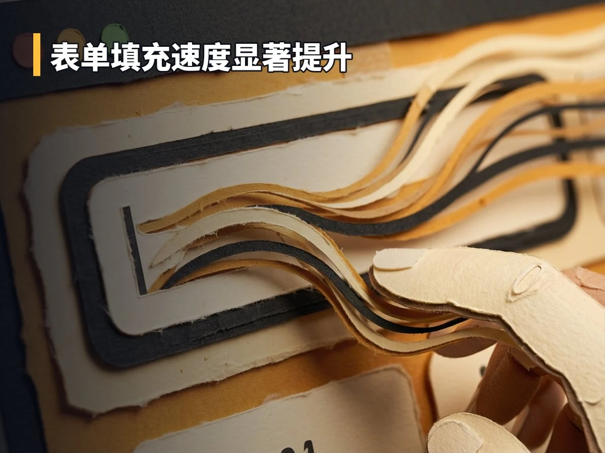 表单填充速度显著提升
