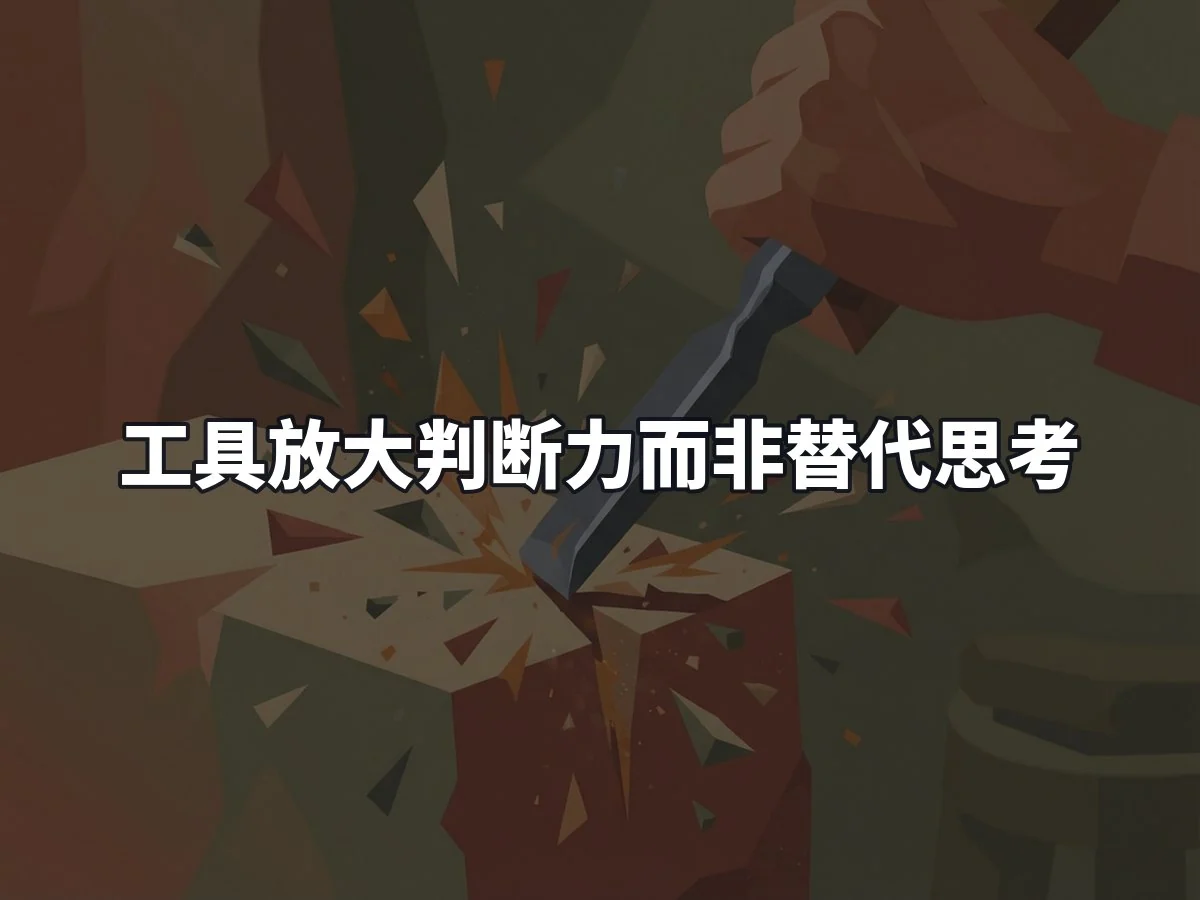 工具放大判断力而非替代思考