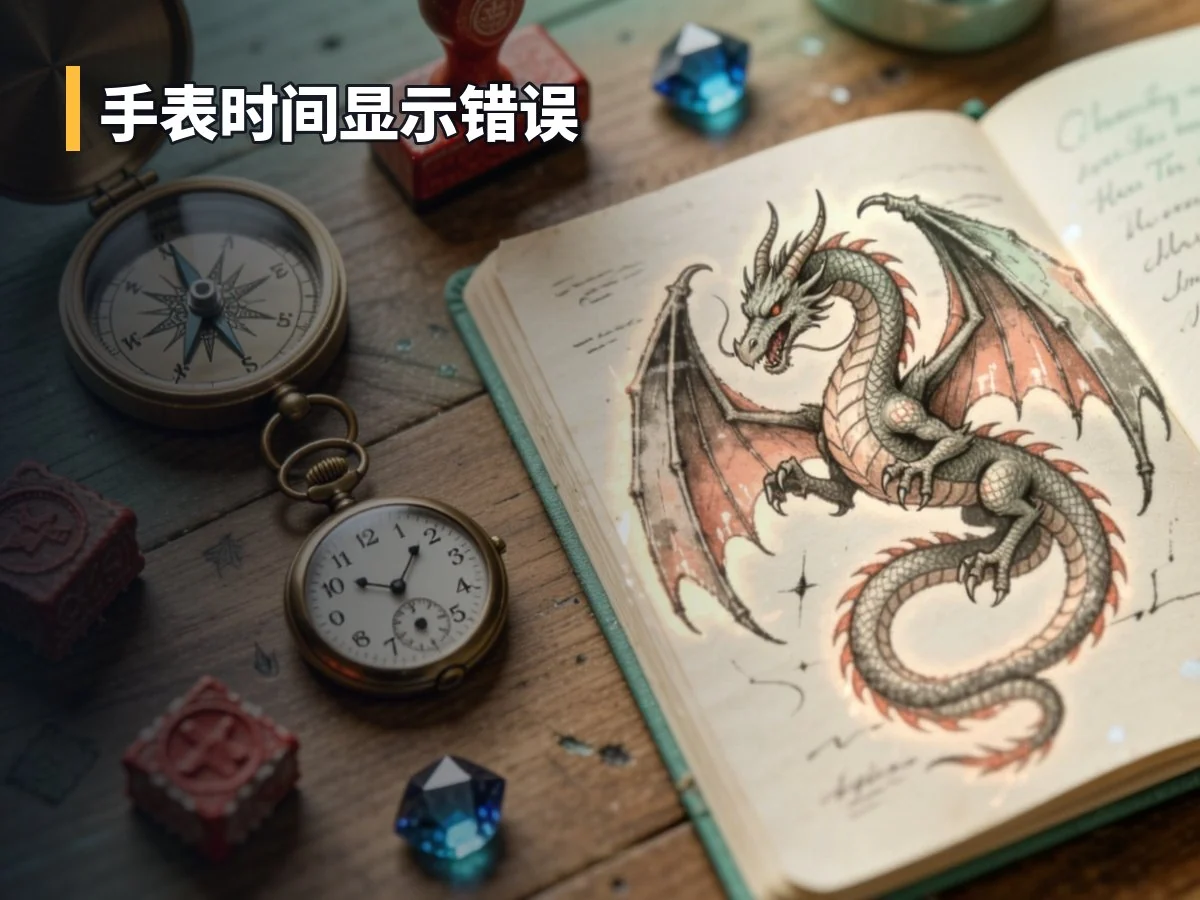 手表时间显示错误
