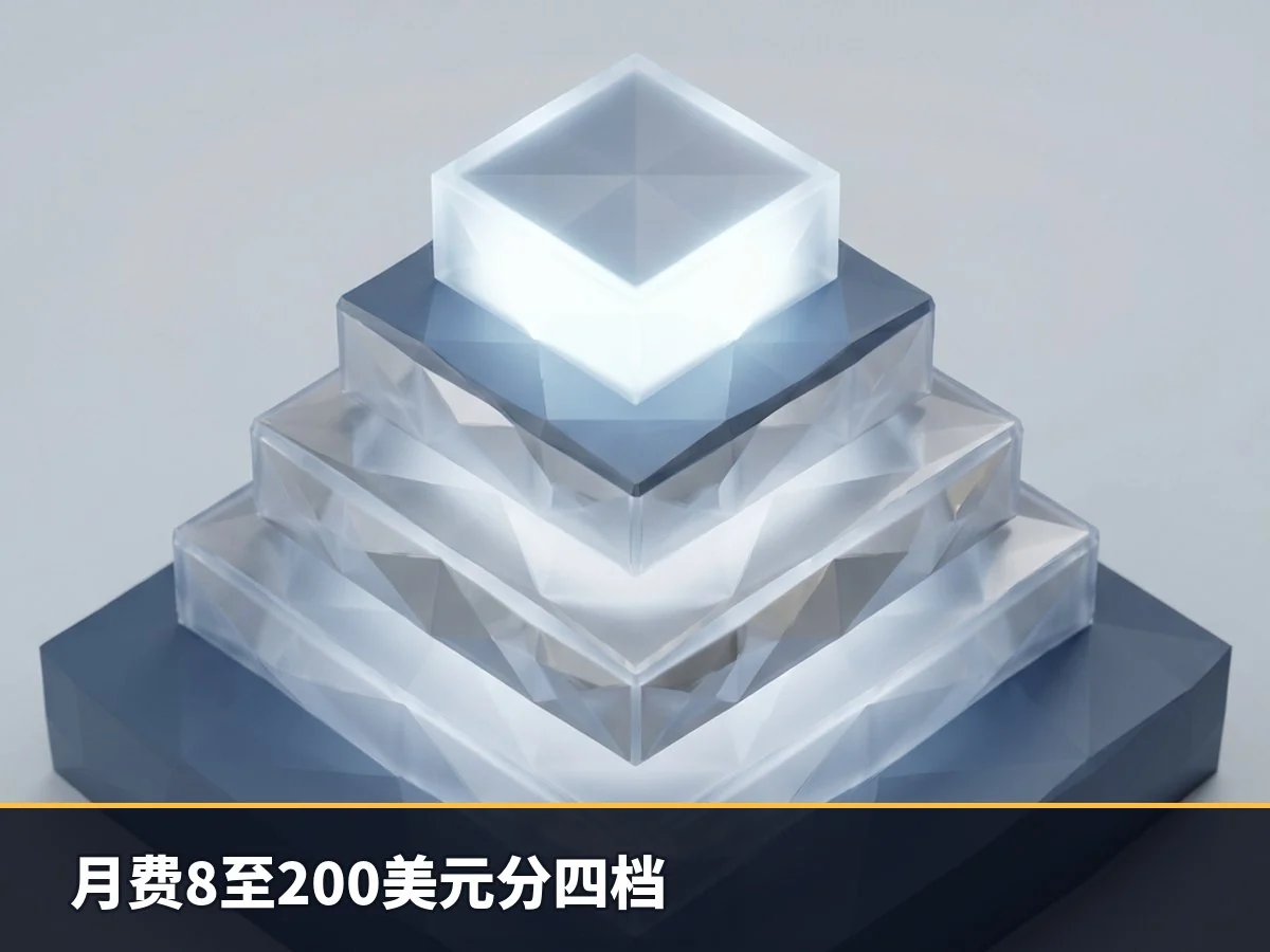 月费8至200美元分四档