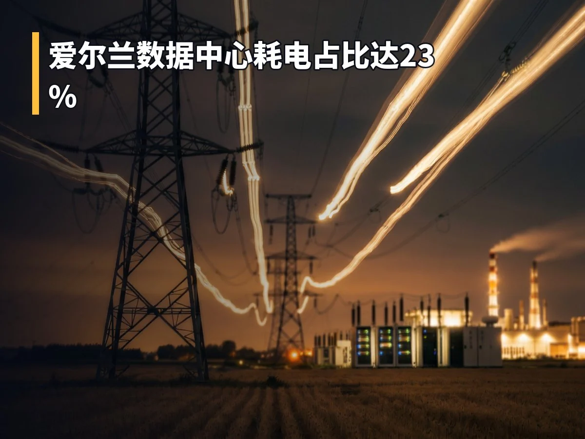 爱尔兰数据中心耗电占比达23%