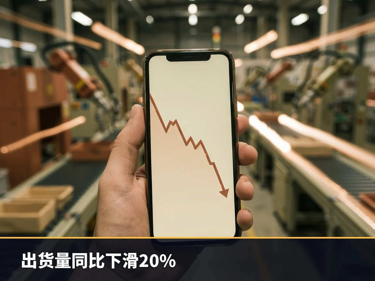 出货量同比下滑20%