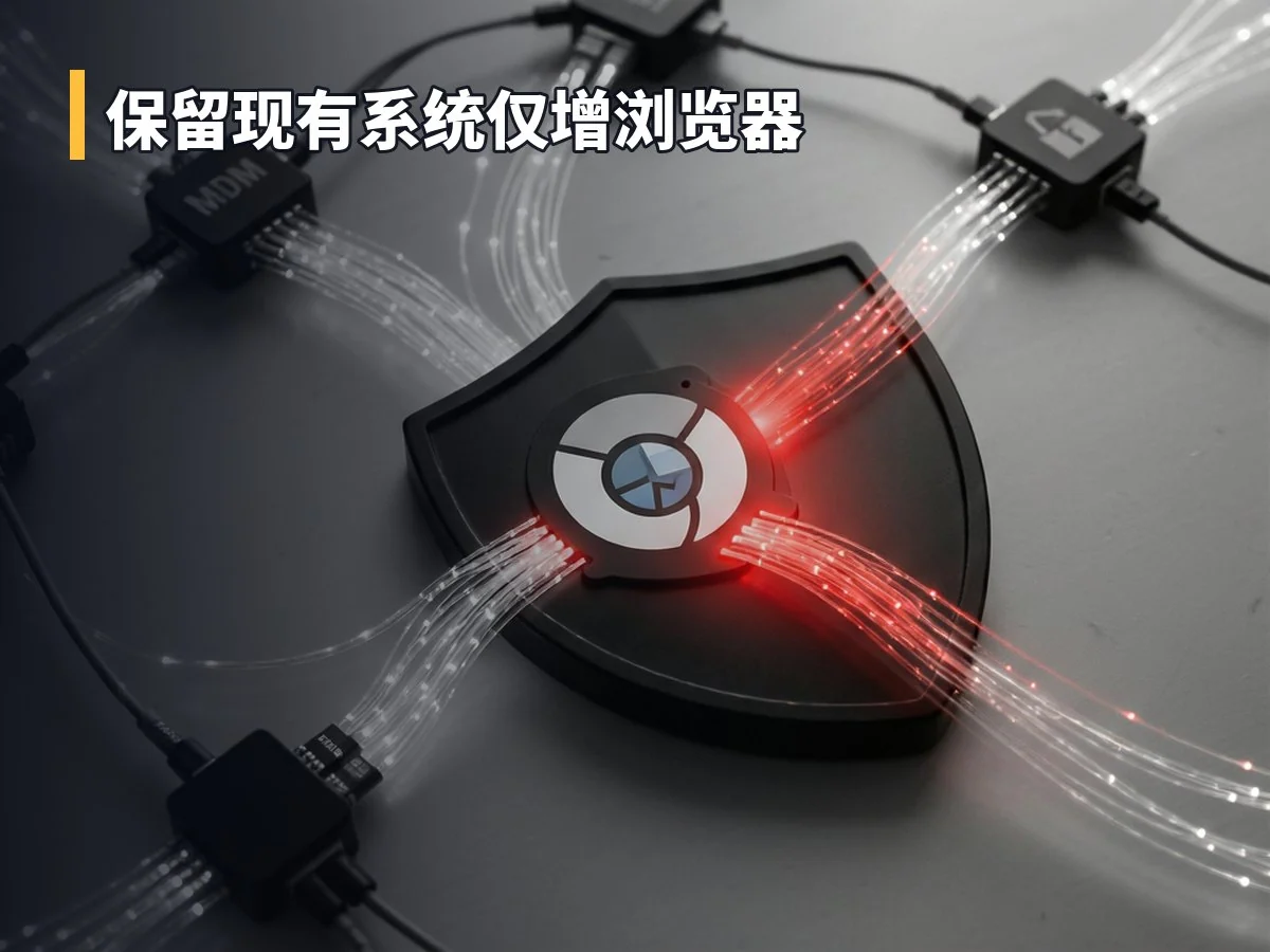 保留现有系统仅增浏览器