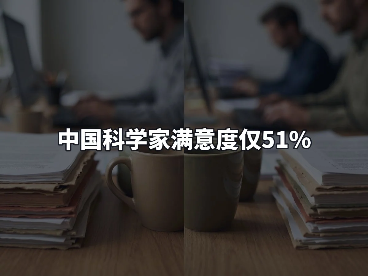 中国科学家满意度仅51%