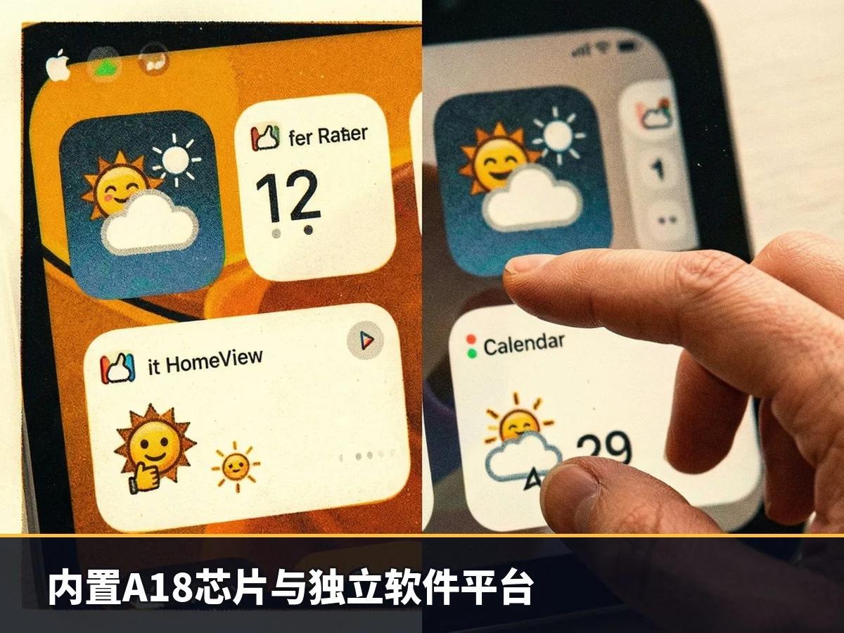 内置A18芯片与独立软件平台