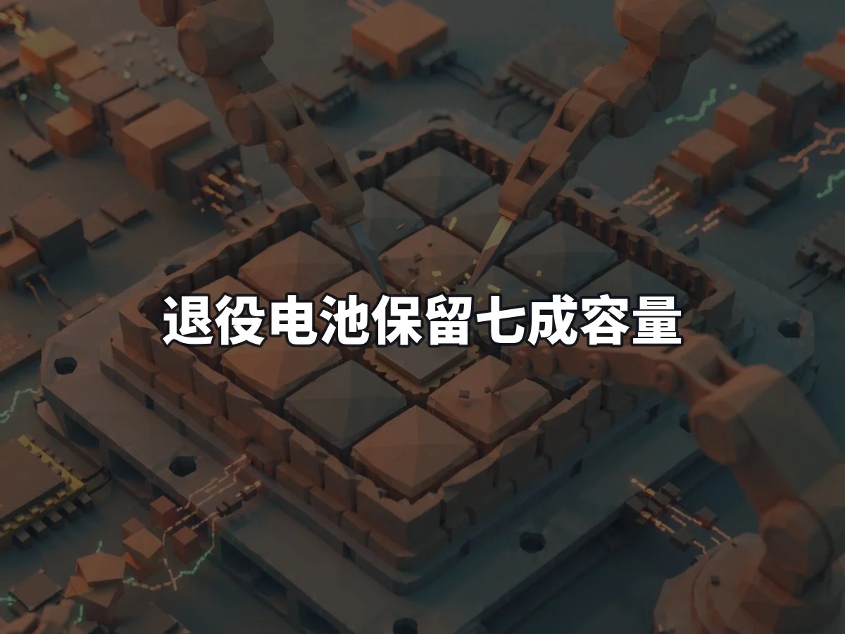 退役电池保留七成容量
