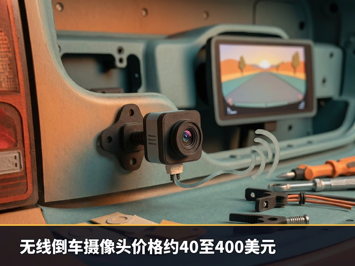 无线倒车摄像头价格约40至400美元