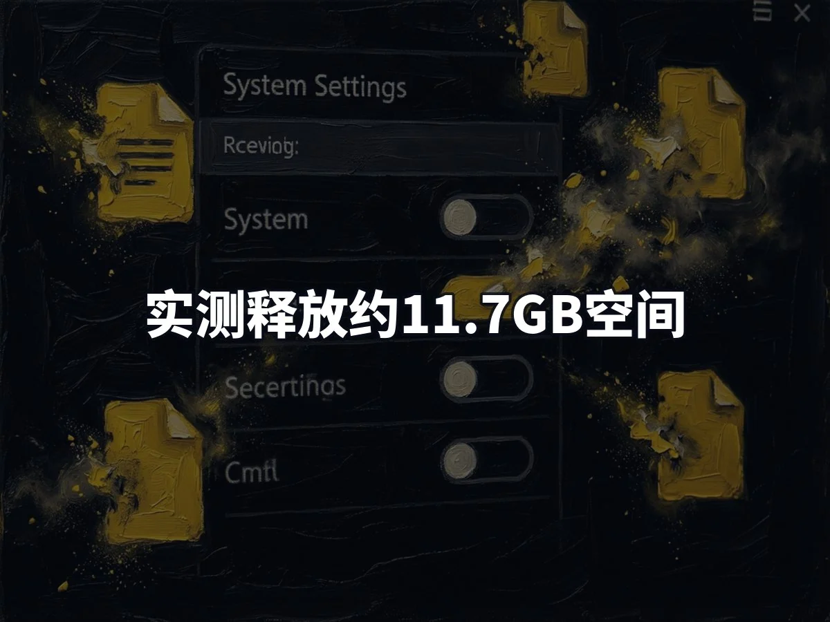 实测释放约11.7GB空间