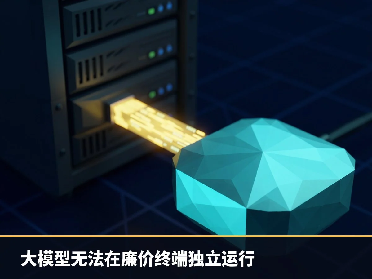大模型无法在廉价终端独立运行