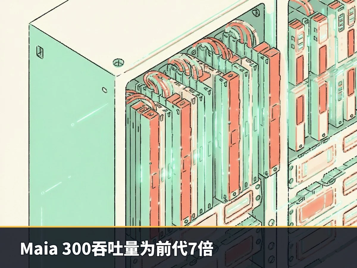 Maia 300吞吐量为前代7倍