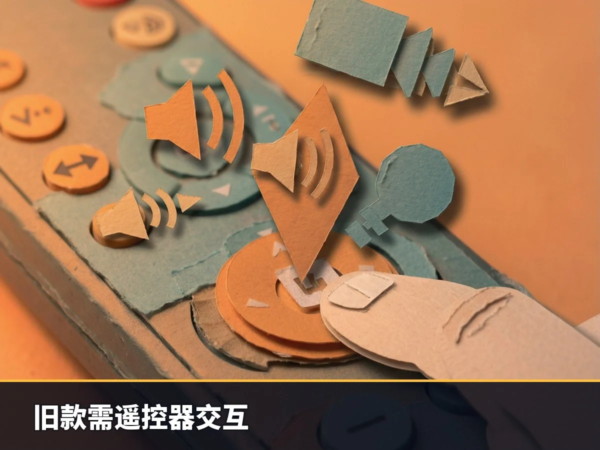 旧款需遥控器交互