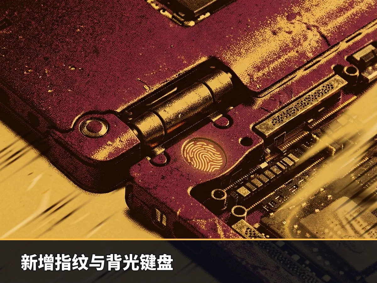 新增指纹与背光键盘