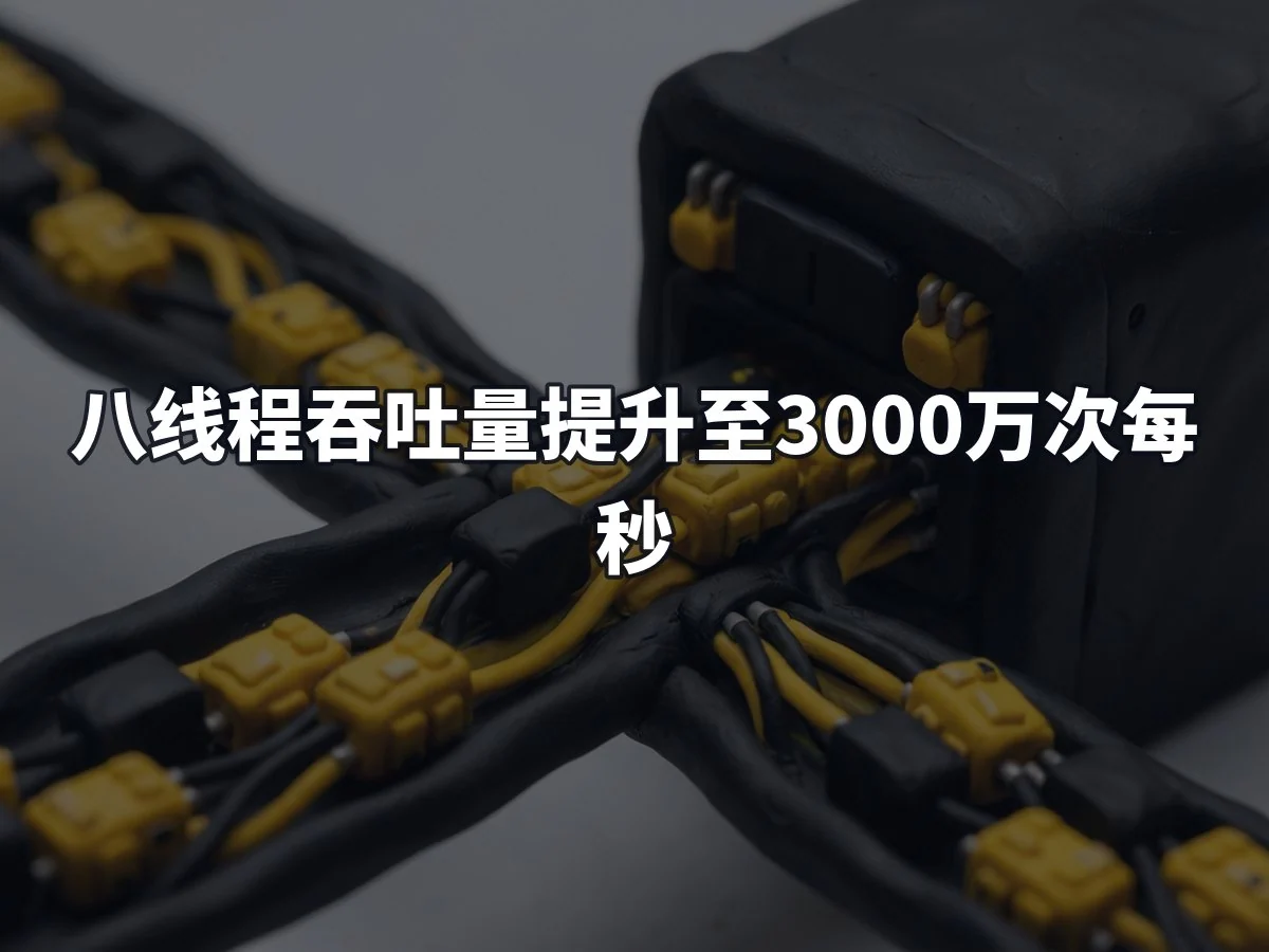 八线程吞吐量提升至3000万次每秒