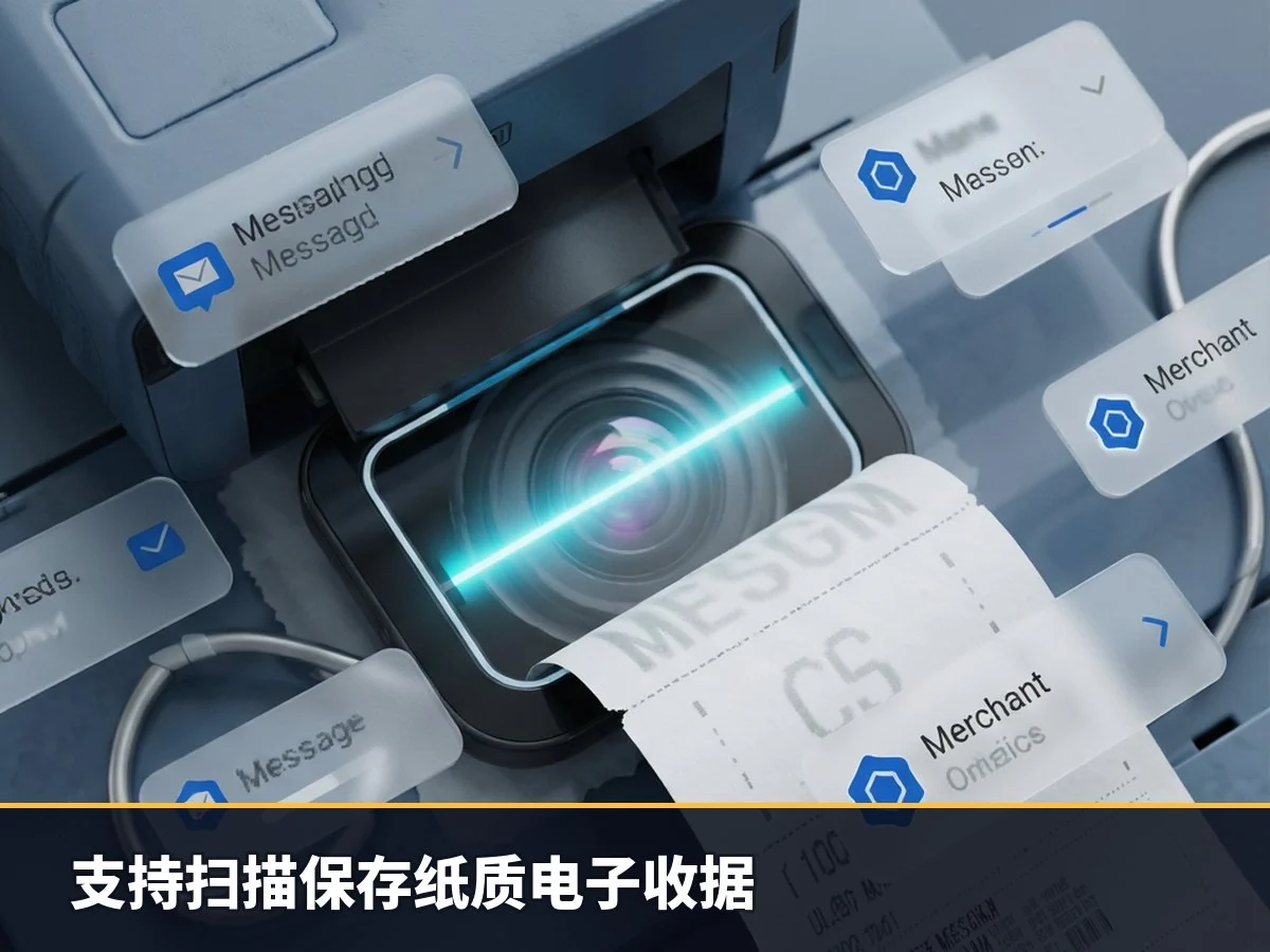 支持扫描保存纸质电子收据